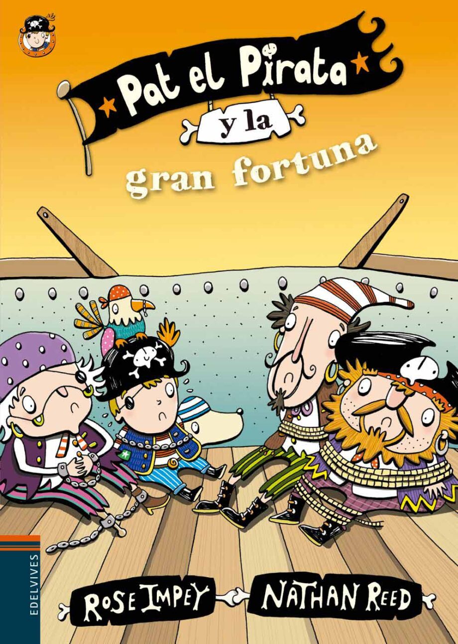 libro plan lector 2º Primaria Pat el pirata y la gran fortuna letra imprenta Edelvives